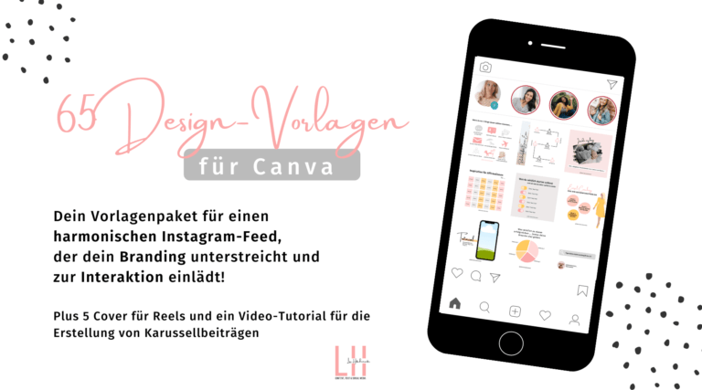 Design-Vorlagen Instagram Templates Vorlagen in Canva für Selbstständige Coaches und Freelancer Cover Titelbild Insta