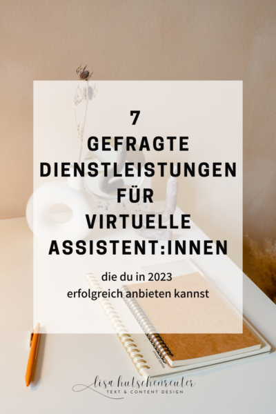 7 gefragte Dienstleistungen für virtuelle assistentinnen