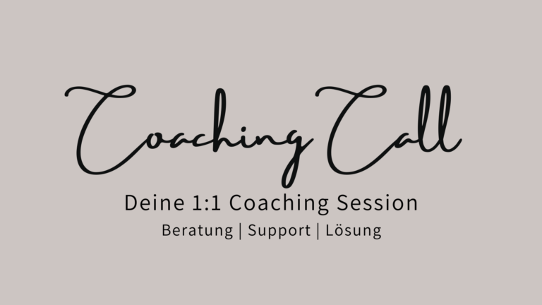 Coaching Call für Selbstständige & Virtuelle Assistentinnen